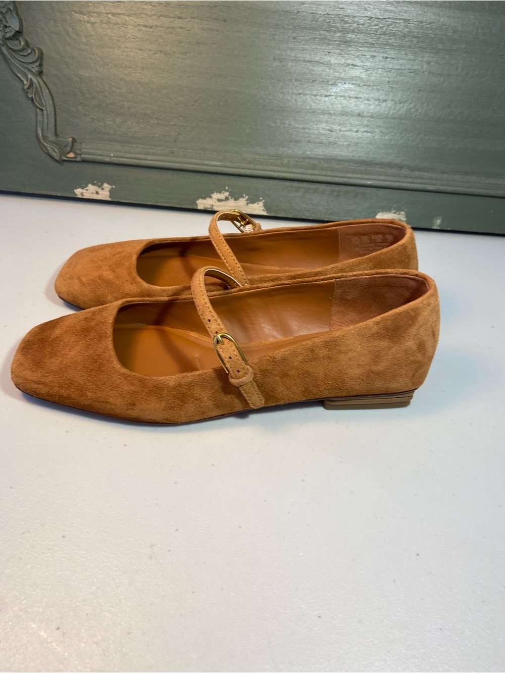 FRANCO SARTO Women’s Suede Mary Jane Flats in Brown SZ 6 - Picture 3 of 10